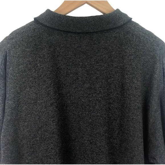 Preswick & Moore Men's Size XL Black & Tan Silk Blend Short Sleeve Polo Shirt - Picture 5 of 8